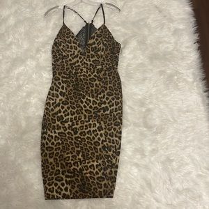 Leopard print large dress